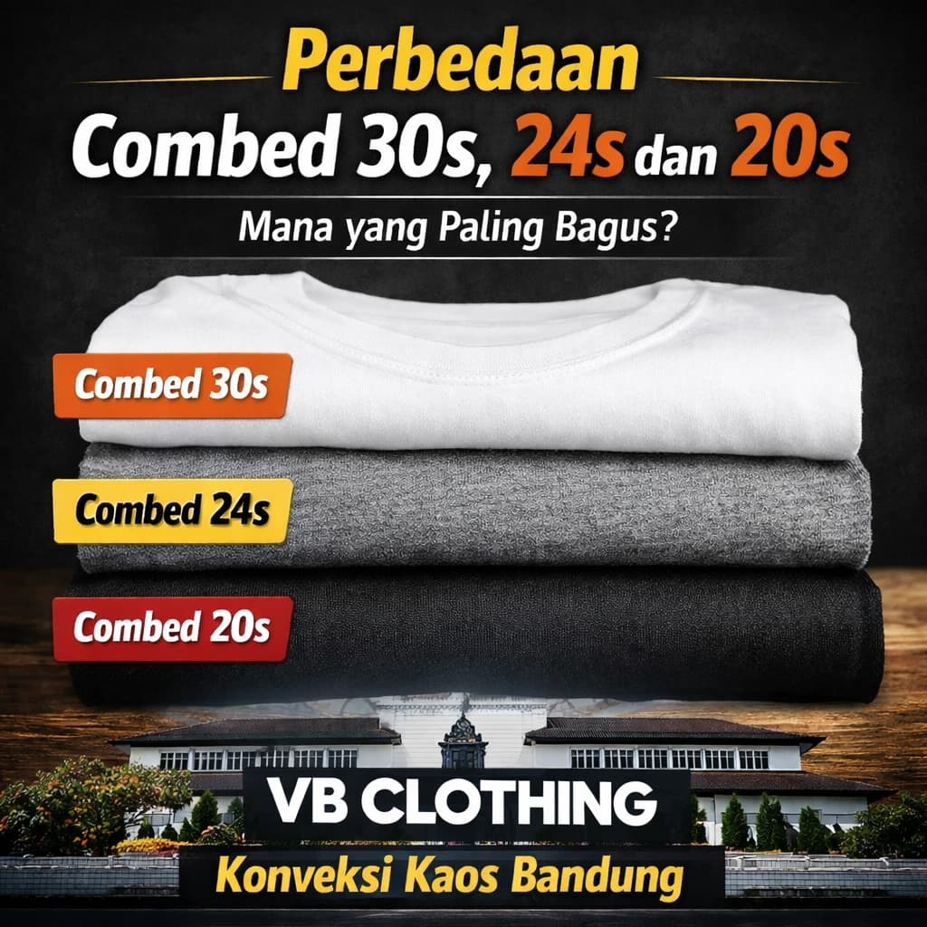 Perbedaan Combed 30s, 24s dan 20s